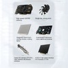 RX550 4G Graphics Card Single Fan 128bit GDDR5 1071MHz Core