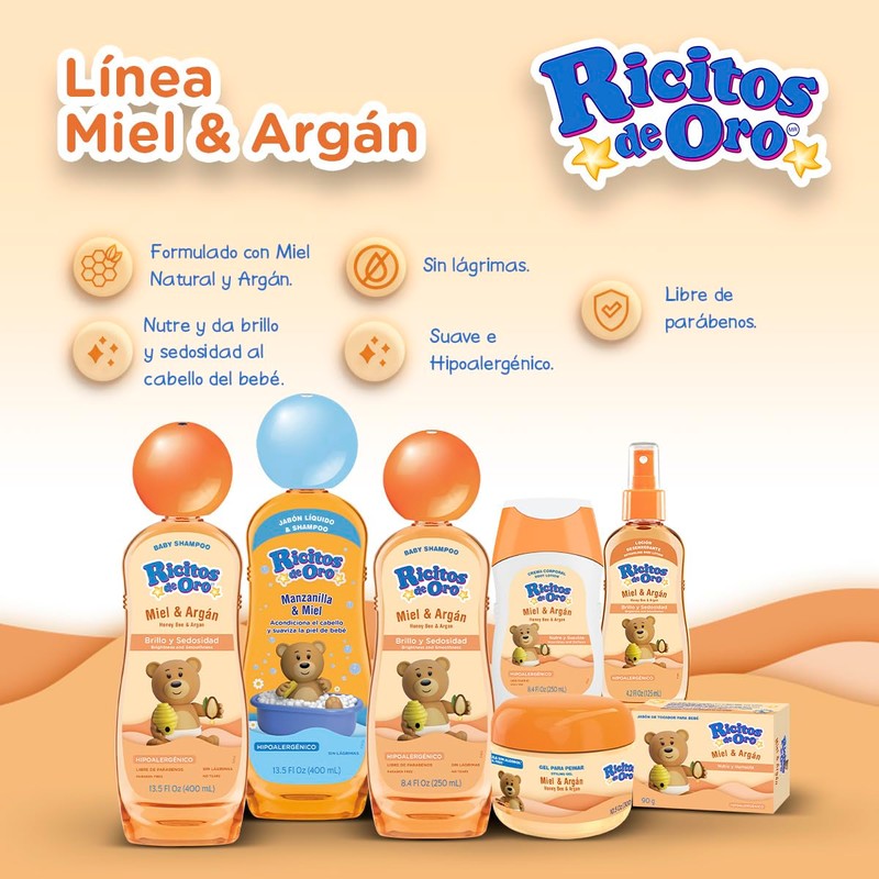 Ricitos de Oro Travel Kit, 4 Pieces