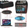 TU04 BT Sound Mixing Console Record 48V Phantom Power Monitor
