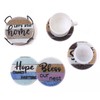8Pcs Rhinestone Painting Coasters Assorted Style Strong Stickiness Odourless Coaster
