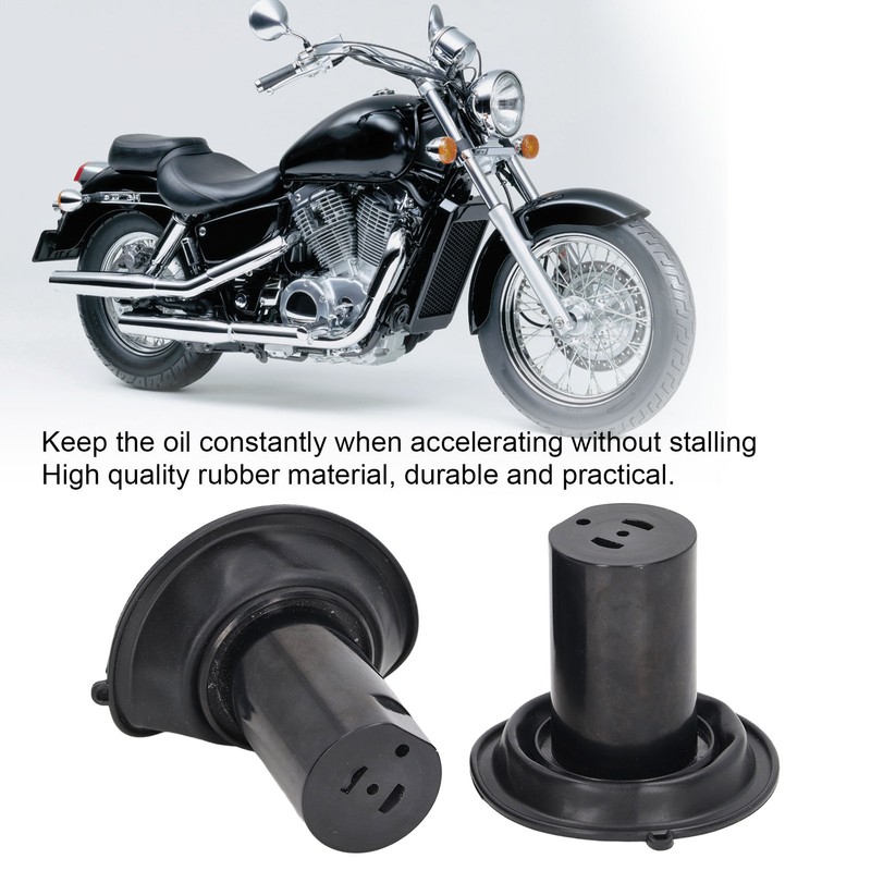 Pair Carburetor Plunger Diaphragm Membrane Rubber Replacement for Shadow 1100