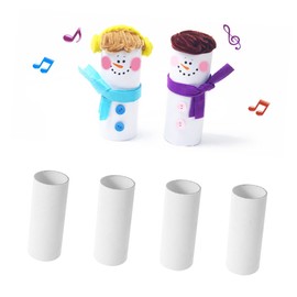 NUOBESTY 24pcs White Kraft Paper Tubes for Art Projects DIY Drawings and Paintings for Shipping and Storage Cardboard