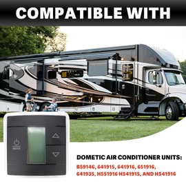 USTAR 3316250.712 RV Single Zone Wall Thermostat Compatible with Dometic RV/Camper Conditioners with Digital Temperature Display