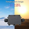 MAKERELE Small External Junction Box IP68,2 Way Clamshell-Type Underground Electrical