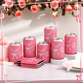 SiliFine 12 Pcs A Tini Bit Older Birthday Party Can Cooler Martini Bar Party Decorations Martini Beverage Coolers Rehearsal Dinner Favors Supplies Mexican Birthday Favors