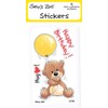 Suzy's Zoo Stickers 4-Pack, "Happy Birthday Bear" 10124