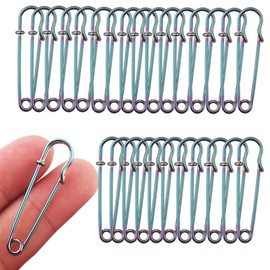 Rainbow Heavy Duty Safety Pins 1.6"/30mm/27mm Metal Spring Lock Pin Fasteners for Clothes Hats Skirts Dressessewing Garments DIY Craft Making 60pcs (Rainbow, 40mm)