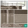 Madison Park Amherst Bathroom Shower Curtain Faux Silk Pieced Striped