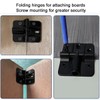 ANTEISI 180 Degree Hinge Zinc Alloy Locking Hinges 90 Degree,Adjustable