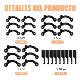 Respingador Nasal Corrector De Nariz 9 Pares 3 Ch, 3 M Y 3 L