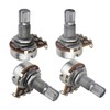 FLEOR 4pcs Small Size Guitar Pots 18mm Split Shaft B250K