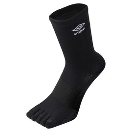 Umbro Men's Soccer Five-Toe Socks, Stockings, Arch Support, Grip, Rich Color Variance, BLK (UAS8422)