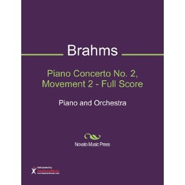Piano Concerto No. 2, Movement 2 - Full Score Sheet Music (Piano and Orchestra)