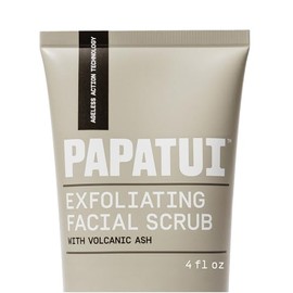PAPATUI by Dwayne Johnson Exfoliante facial para hombre, limpiador facial sin perfume, suaviza la textura de la piel, líneas finas y arrugas, con pépt