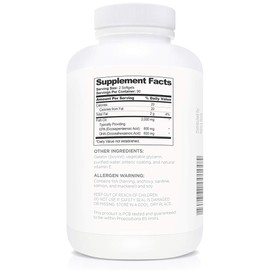 Multiform Vitamins Omega 3 Fish Oil - 2,000mg - Burpless, Non-GMO, No Fishy Aftertaste (180 Capsules)