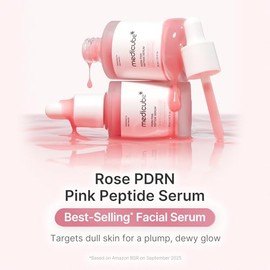 medicube Sérum De Péptidos Rosas Pdrn, Sérum Iluminador Rosa, Péptidos, Niacinamida, Hidratante, Humectante Y Reafirmante, Tono De Piel Desigual, Cuidado De La Piel Coreano | 30 Ml(30 Ml, Rosa Pdrn(Ve