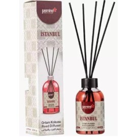 Jasmine Turkish Reed Diffuser (Istanbul Scent) Set 3.72 fl.oz, 110ml, Oil Reed
