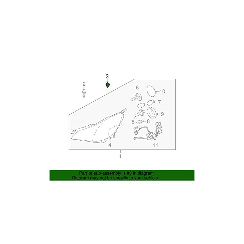 Subaru Genuine 909130013 Rivet - Bumper, 1 Pack