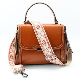 LEMEDE Purse Strap Adjustable Replacement Crossbody Bag Strap Retro Jacquard Embroidery Shoulder Straps for Canvas Bag