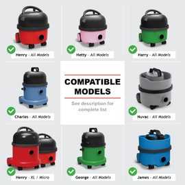 SPARES2GO Airo Turbine Turbo Carpet Brush Hoover Tool Compatible with Numatic Henry Vacuum Cleaner (Black)