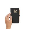Address Book A-Z Black Index Hard Back Slim Address and