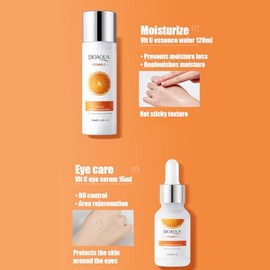 Bioaqua Set de Seis Productos Hidratantes con Vitamina C para el Cuidado Facial: Hidratación Profunda | Nutrición | Suaviza y Suaviza, Bioaqua, SKIN_C