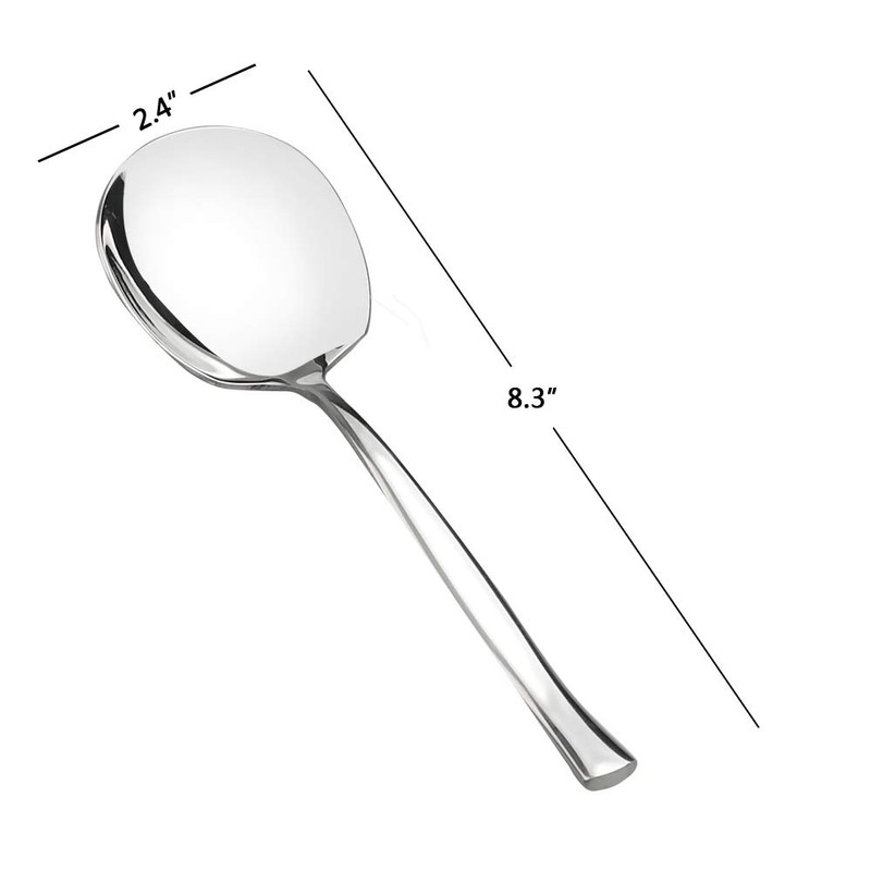 Idomy Idomy 8-Piece Stainless Steel Buffet Serving Spoon, Large Serving