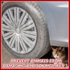DaisyInner 100 Pcs Disposable Car Tire Covers Plastic Car Tire