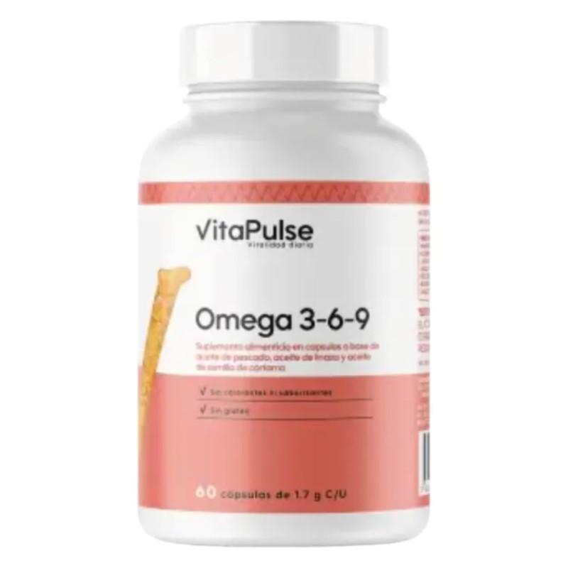 Omega 3 6 9 Premium 60 Cápsulas Suplemento Sin Sabor