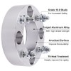 DCVAMOUS 4PC 4x156 ATV UTV Wheel Spacers 1.5 Inch with