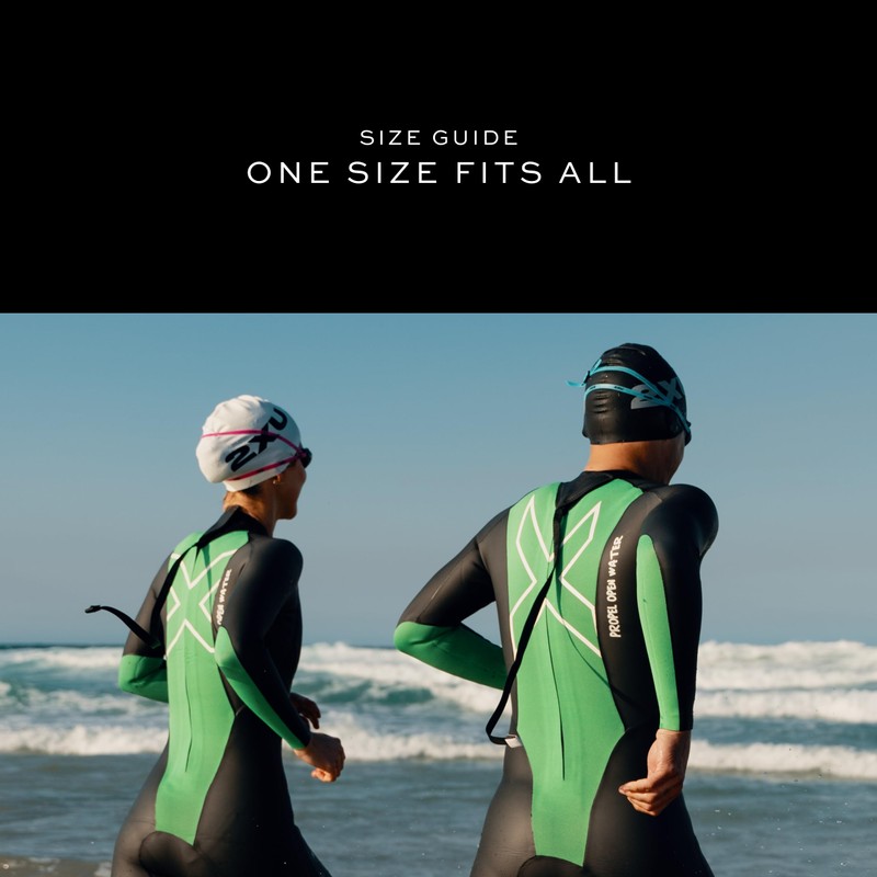 2XU Unisex 2 x U Silikon-Badekappe, Weiß, Einheitsgröße