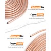 Racewill 25 ft 3/16" + 1/4" Copper Coated Brake Line