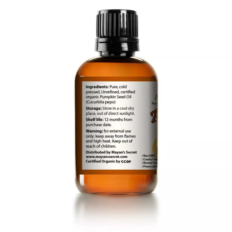 Mayan's Secret - Raw Pumpkin Seeds Oil Organic Unrefined Cold