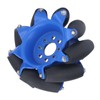 3in 45° Omnidirectional Wheel with 8 TPU Rubber Drive Rollers