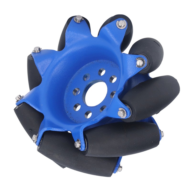 3in 45° Omnidirectional Wheel with 8 TPU Rubber Drive Rollers