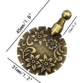 4 Pack Yarn Cutter Pendants Round Thread Cutters Decors Yarns Cutter Thread Yarn Cutting Tools for Sewing Craft Pendant Supplies