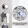 AlenArt Shower Panel Massage Jets Rainfall Waterfall Shower Head, Shower