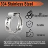TT FLEX 304 Stainless Steel Single Ear Hose Clamps Kit,