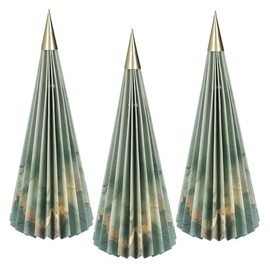 Ideen mit Herz Magnetic Folding Fir Trees, Honeycomb Trees, Decorative Tree Christmas, Advent, 22.3 cm High, Diameter 10 cm, Pack of 3