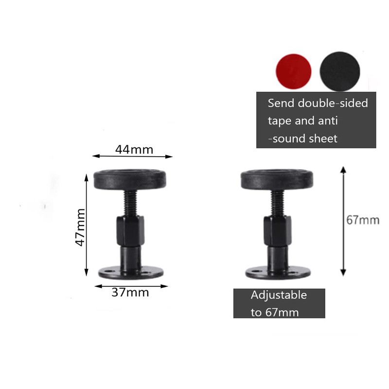 OUKEYI 4 Pack Adjustable Threaded Bed Frame Anti-Shake Tool,Bed stoppers,