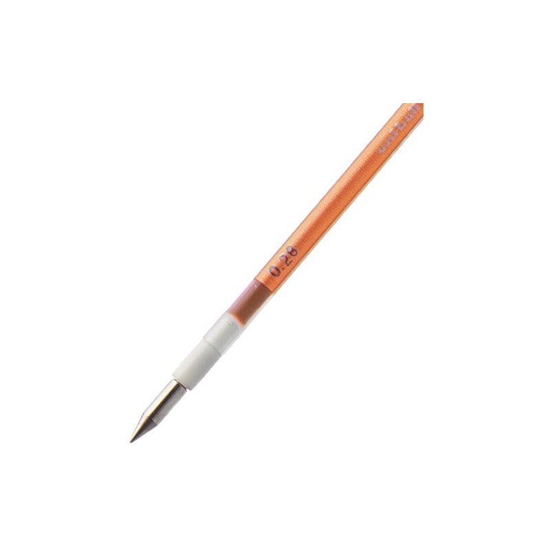 Uni Style Fit Gel Ballpoint Pen Refill, 0.28mm, Orange (UMR10928.4)