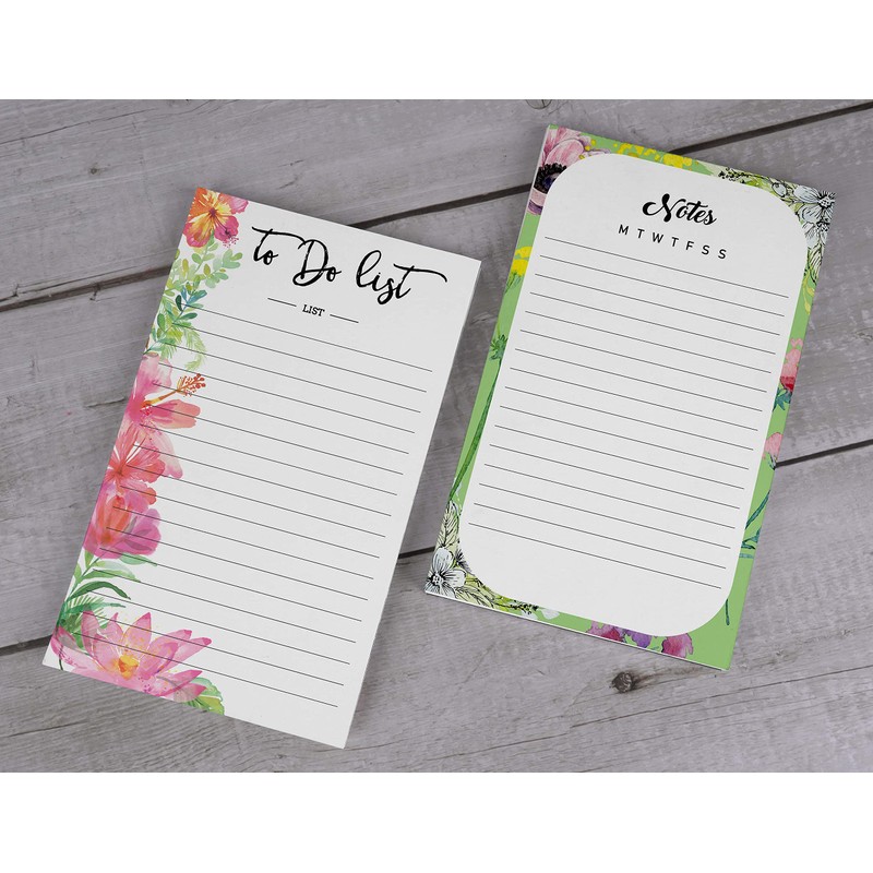 Inkdotpot Pack Of 2 Daily Planner List Undated Notepads, Memo