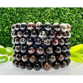 KayleeNYC Wholesale Lot 6 Pcs Natural Phlogopite 8mm 7.5” Crystal Healing Stretch Bracelet