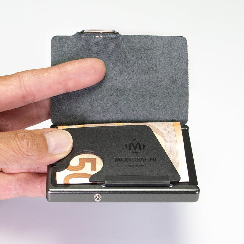 OPPAHA Mini Saffiano Leather Wallet - Slim, Lightweight and Portable