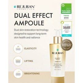 REJURAN® Dual Effect Ampoule, DOT DUAL c-PDRN® [Larger Size] - Salmon DNA Face Serum for Deep Rejuvenation, Wrinkle Care, Skin Elasticity with Visible Anti-Aging Results. Korean Skincare (1.69 fl oz)