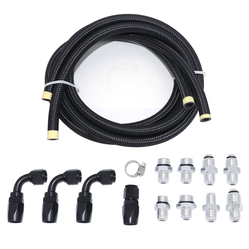 NLQR Universal Power Steering Pump Hose Kit, Fit For LS