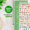 Elwyn Life Visual Grocery List Magnet Pad for Fridge -