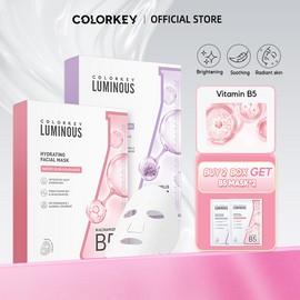 COLORKEY [Bundle of 2]COLORKEY LUMINOUS B5 Facial Sheet Masks Hydrating, Nourishing, Brightening, Soothing 10ea*2ea