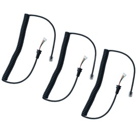 BVMAG Replacement Microphones Mic Cable Cord Handheld Microphone Speaker Mic Cable for yaesu MH-48 MH-48a6j MH-36 FT-7800 FT-8800 FT-8900 FT-8900R Radio 3Pack