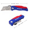 WORKPRO Folding Utility Knife Quick-change Box Cutter, Blade Storage in
